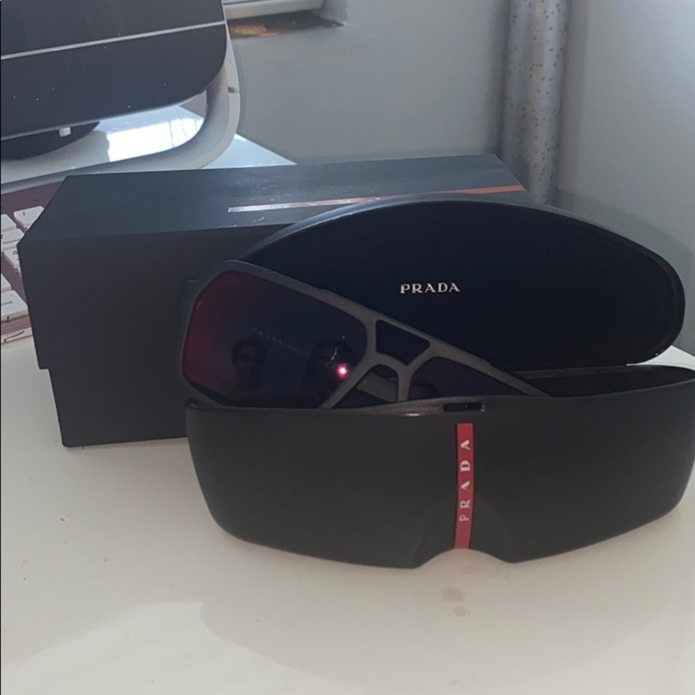 PRADA Men’s Línea Rossa Sunglasses